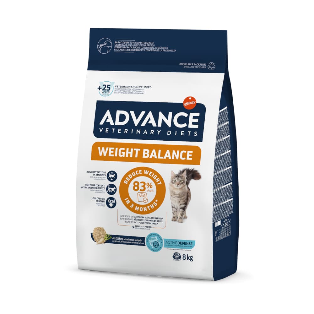 Advance Veterinary Diets Weight Balance para gatos - 8 kg