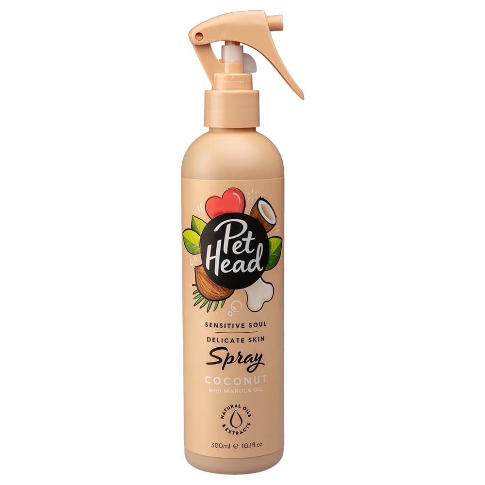 Pet Head Sensitive Soul champô, condicionador e spray para cães - Pack económico: spray 2 x 300 ml