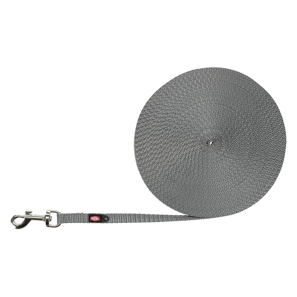 Trela extraleve Trixie Grafite para cães - C 15 m x L 10 mm