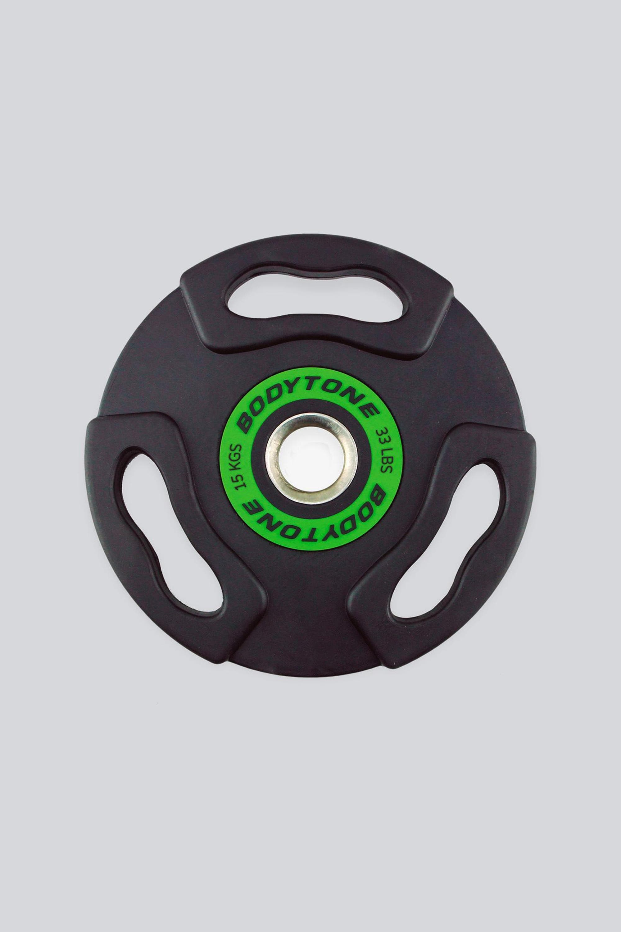 Disco 15kg Bodytone - Verde - Diâmetro 50 mm tamanho UNICA