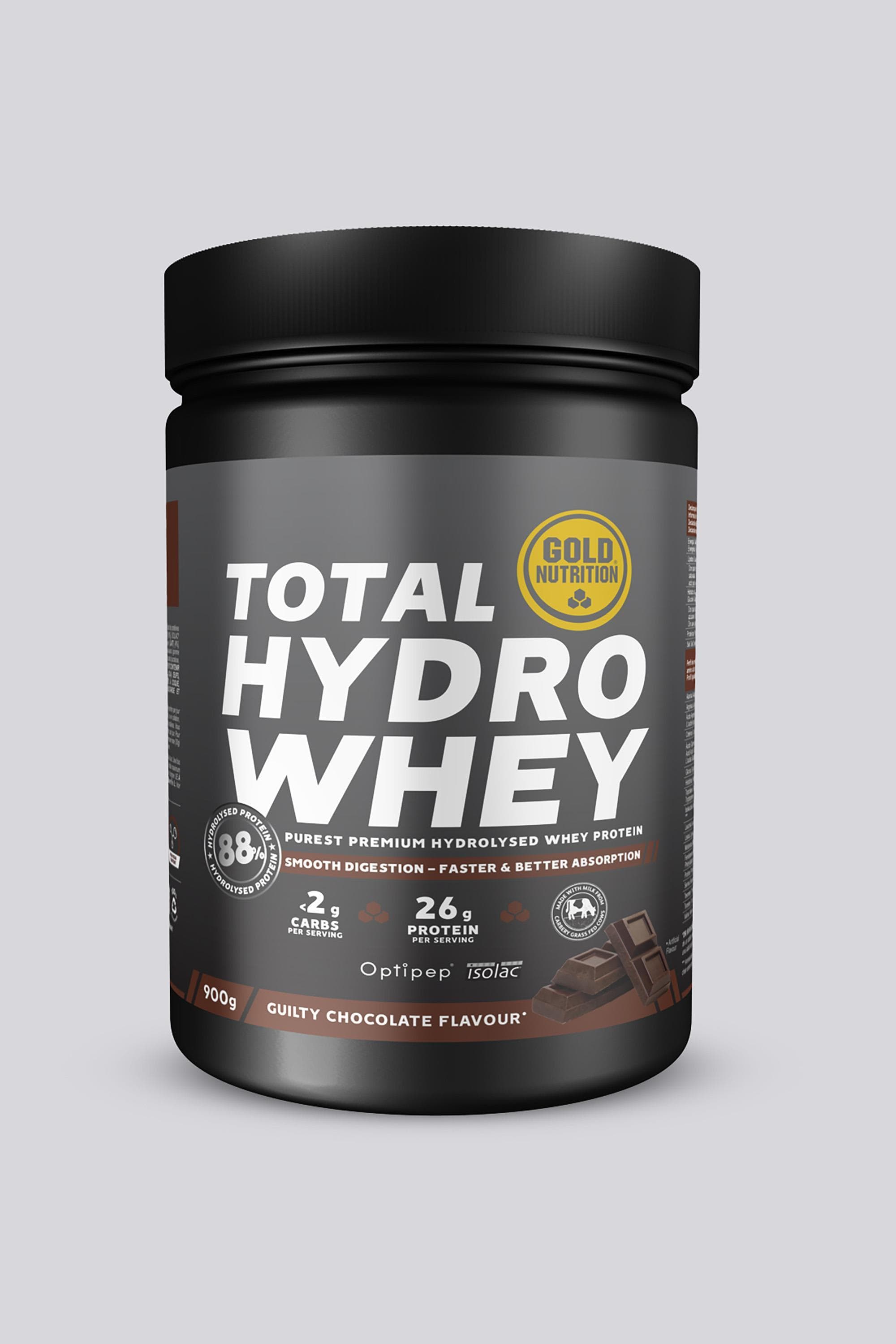 GoldNutrition Total Hydro Whey - Único - Whey Chocolate 900gr tamanho UNICA