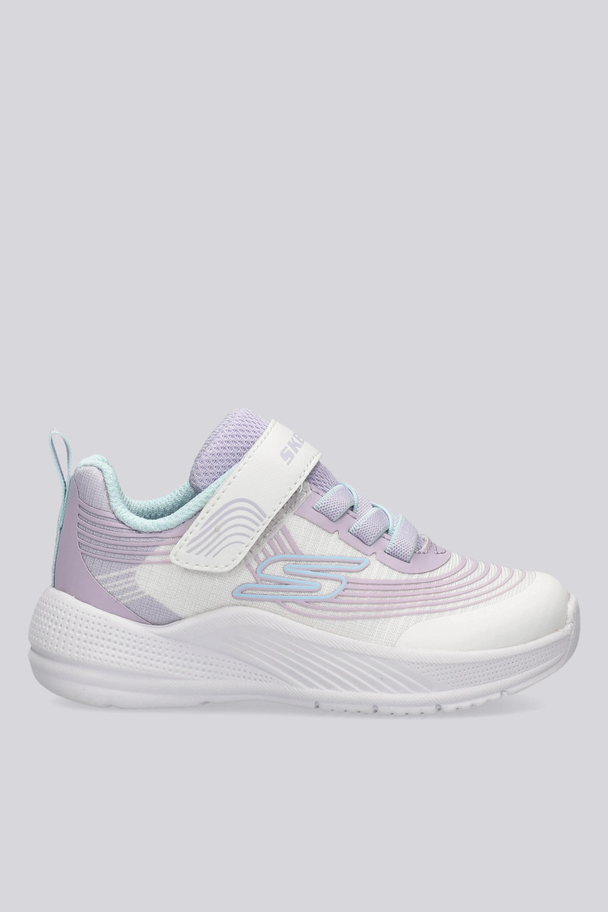 Skechers Microspect - Branco - Ténis Velcro Menina MKP