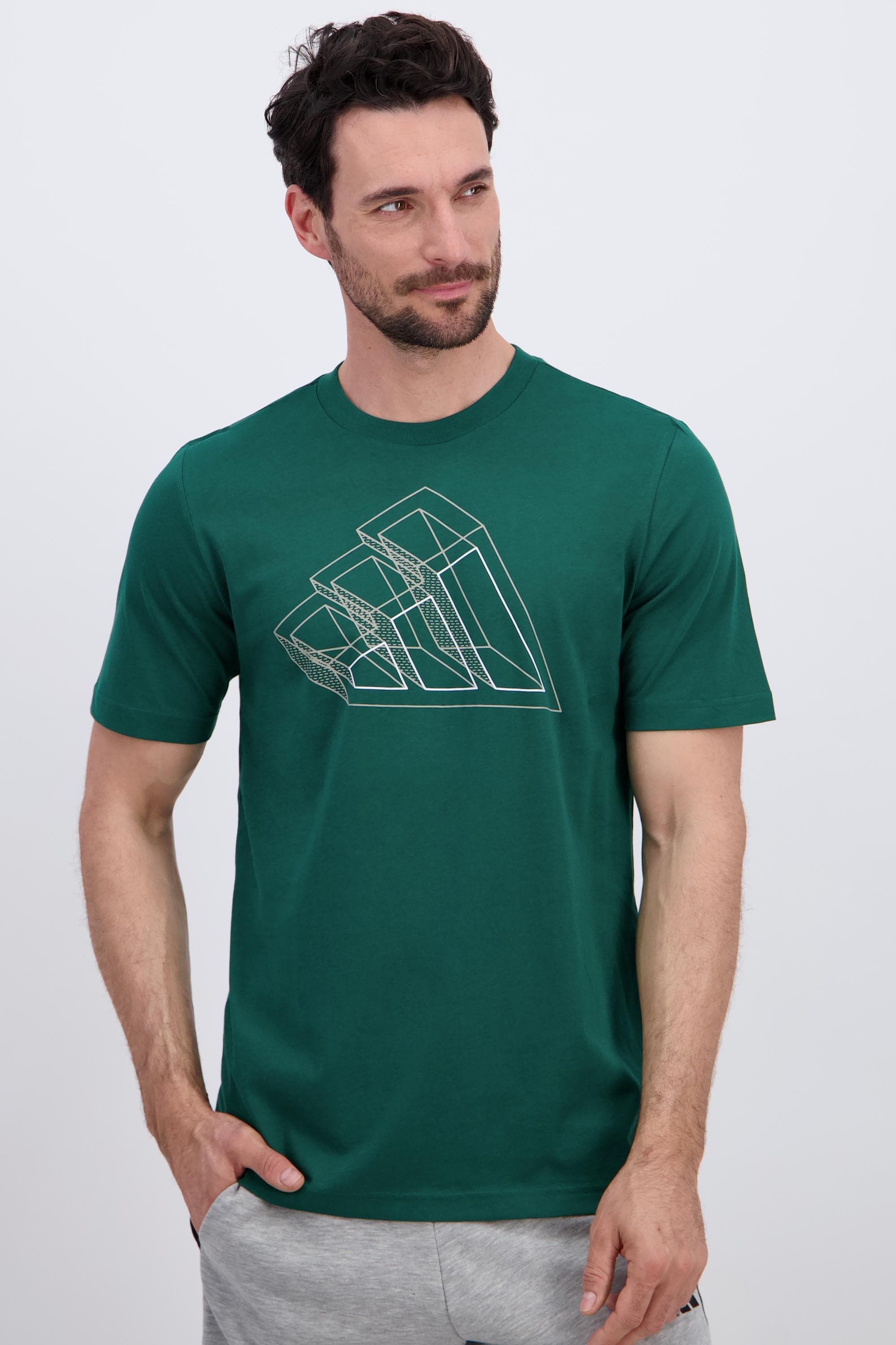 adidas Graphic Logo - Verde - T-shirt Algodão Homem tamanho 2XL
