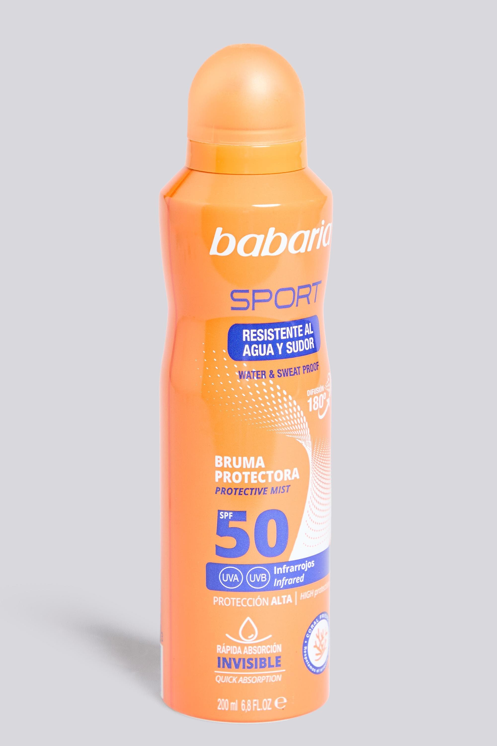 Bruma Babaria SPF 50 - Protetor Solar 200 ml tamanho T.U.