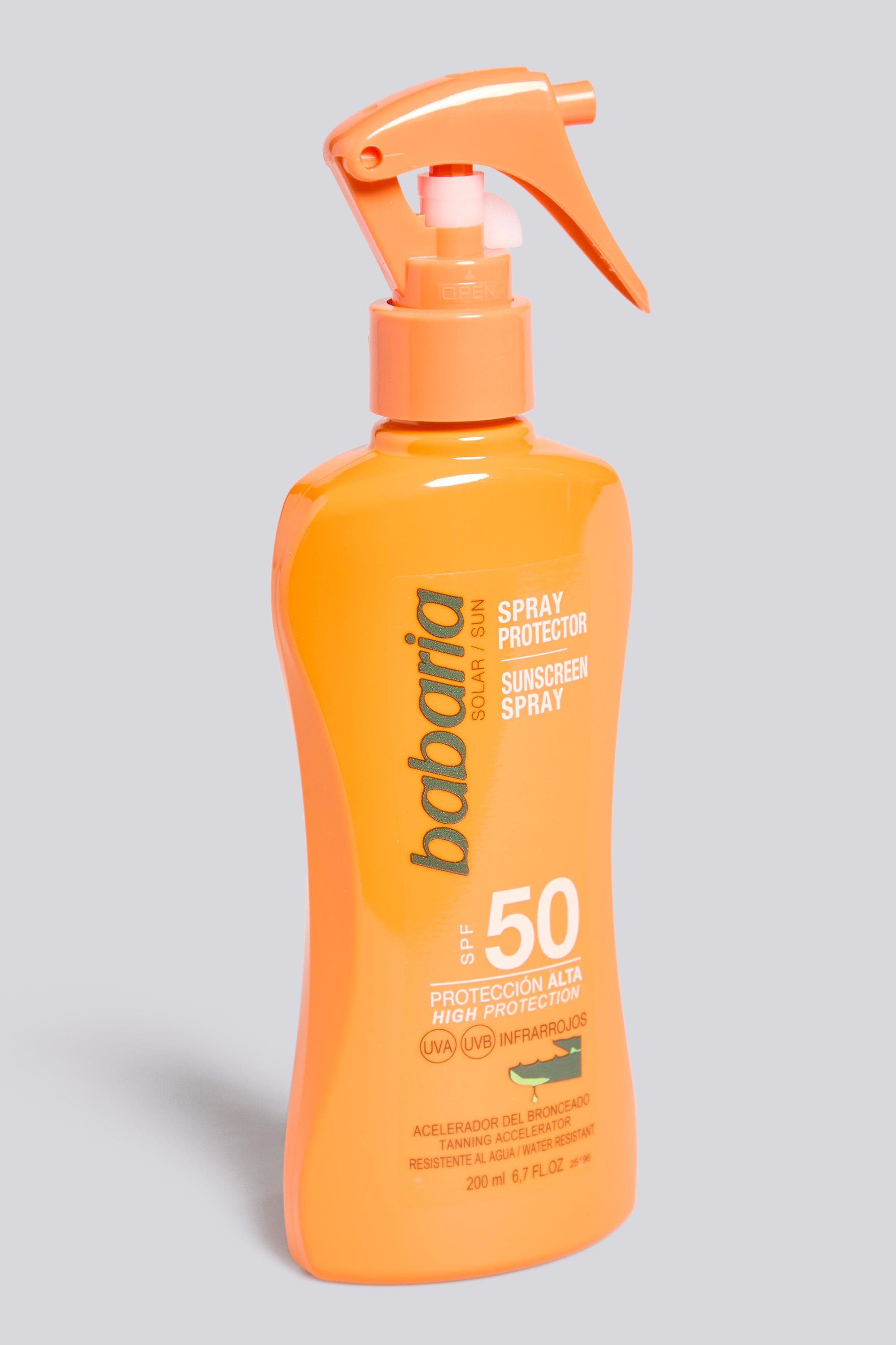 Spray Babaria SPF 50 - Protetor Solar 200 ml tamanho UNICA