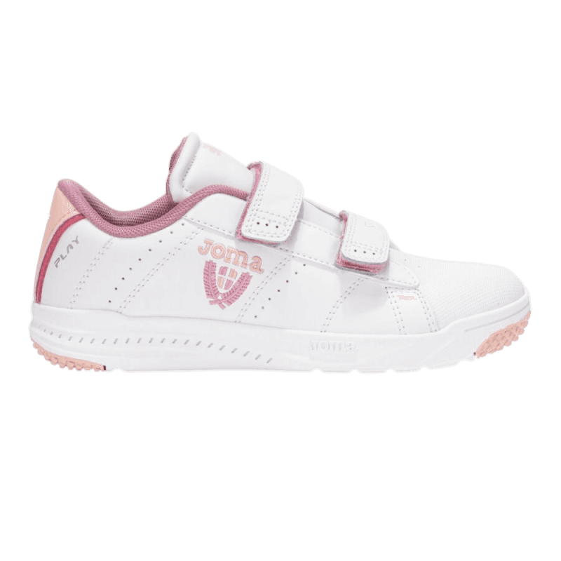 Joma play velcro blanco/rosa/salmon para niña 2529 - JOMA PLAY VELCRO BLANCO/ROSA/SALMON MKP