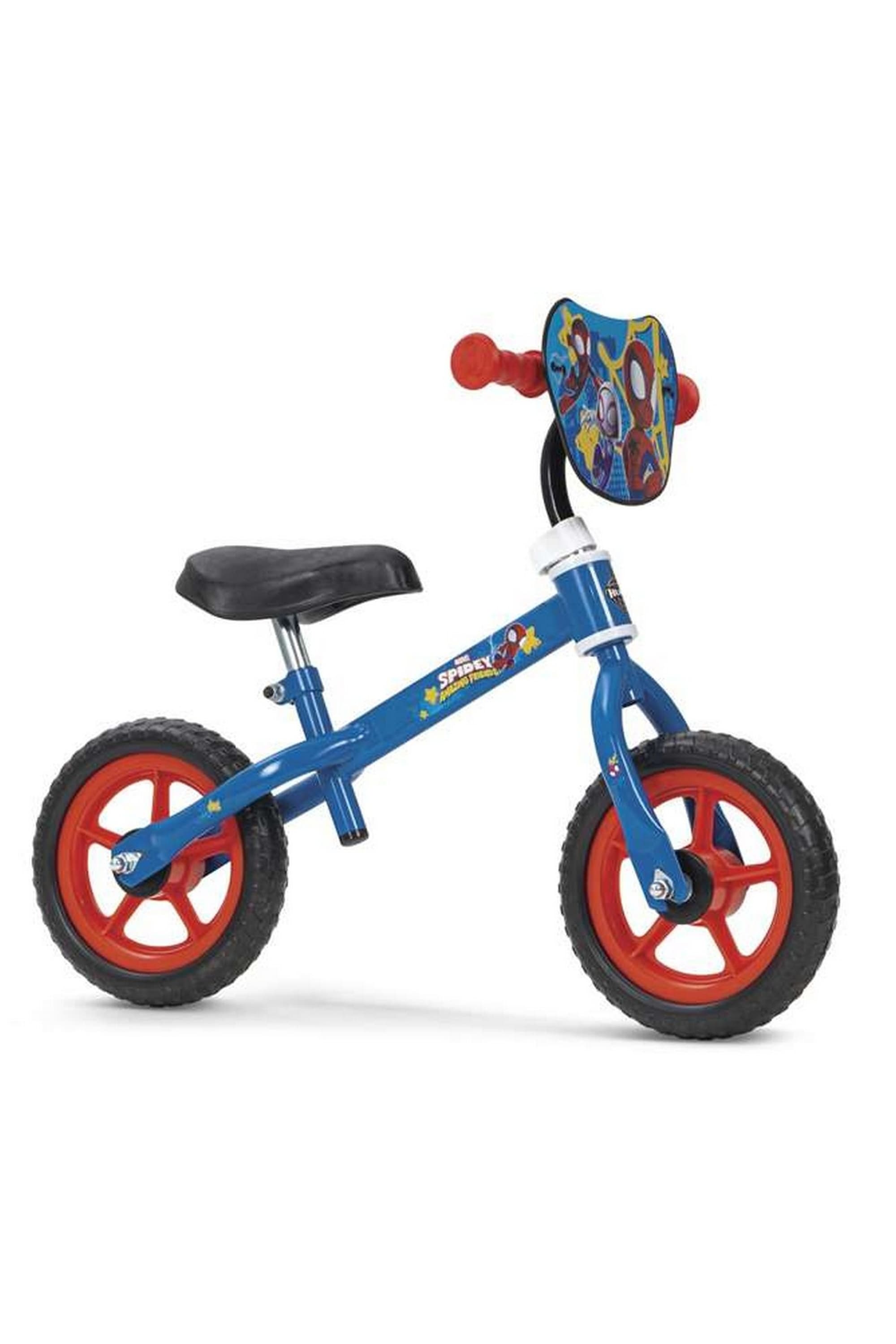 Bicicleta Infantil Toimsa Spiderman Huffy Azul 10" Sem Pedais - Bicicleta Infantil Spiderman Huffy MKP