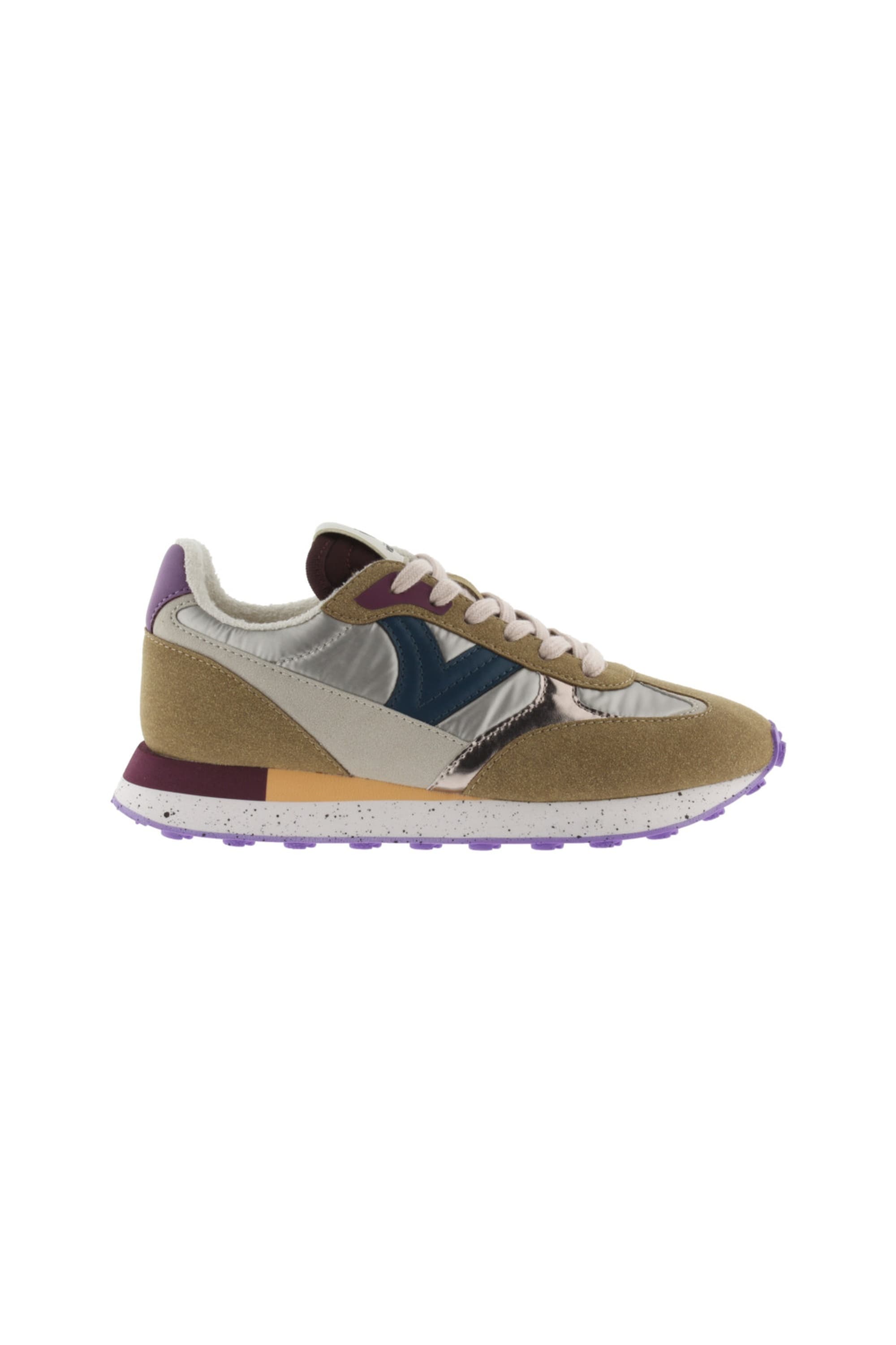 Ténis De Nylon Victoria Galaxia Metal Com Peças Multicolor E Sola Serrilhada MKP
