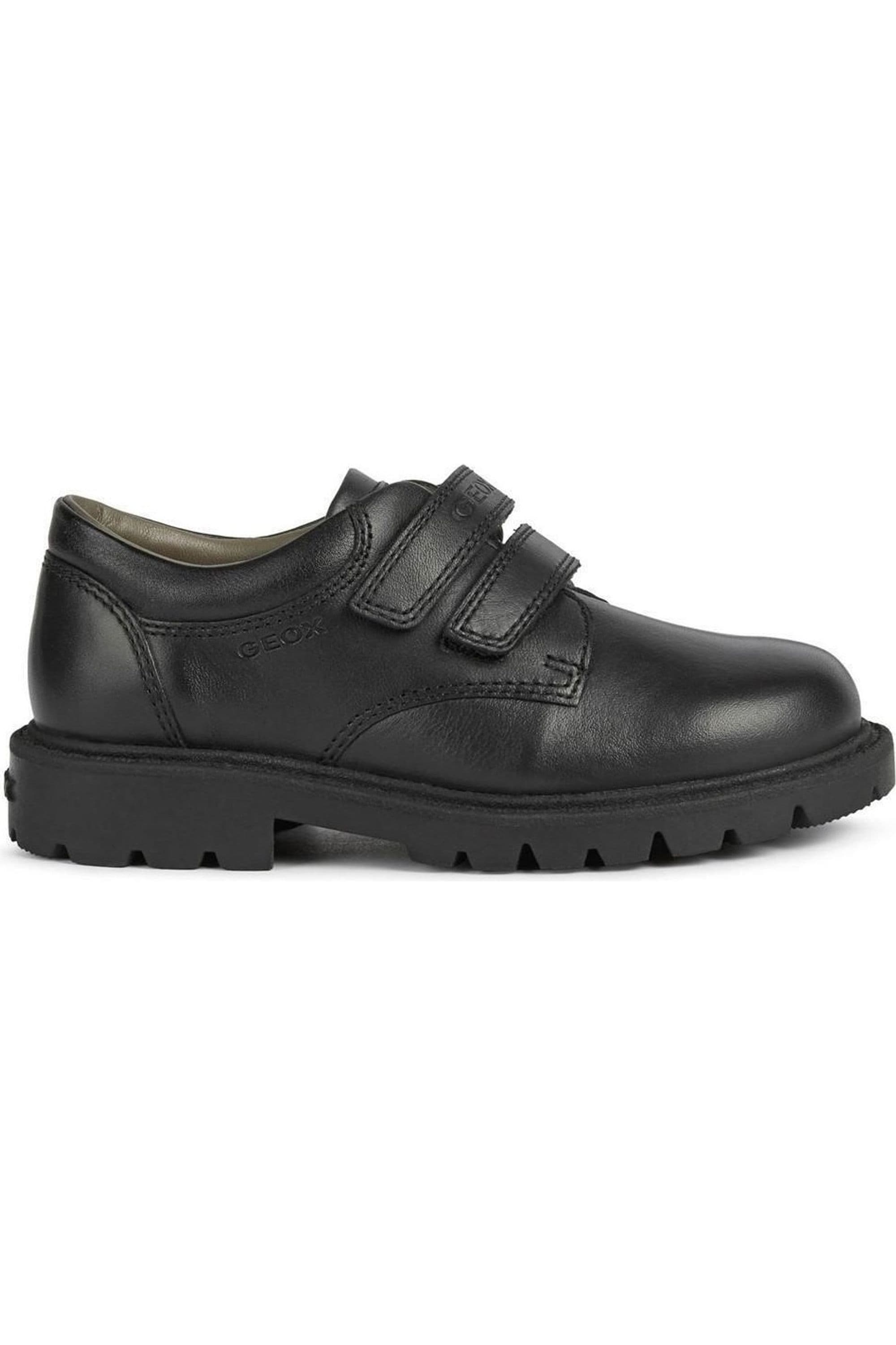 Sapatos Escolares De Couro De Linha Dupla Para Geox Shaylax MKP