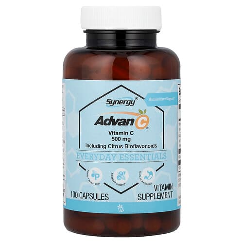 Vitacost, Synergy®, Advan-C® Including Citrus Bioflavonoids, 100 Capsules