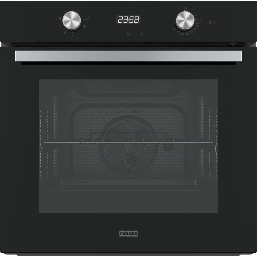 Forno elétrico Smart FSM 86 com 8 funções de cozimento, preto.