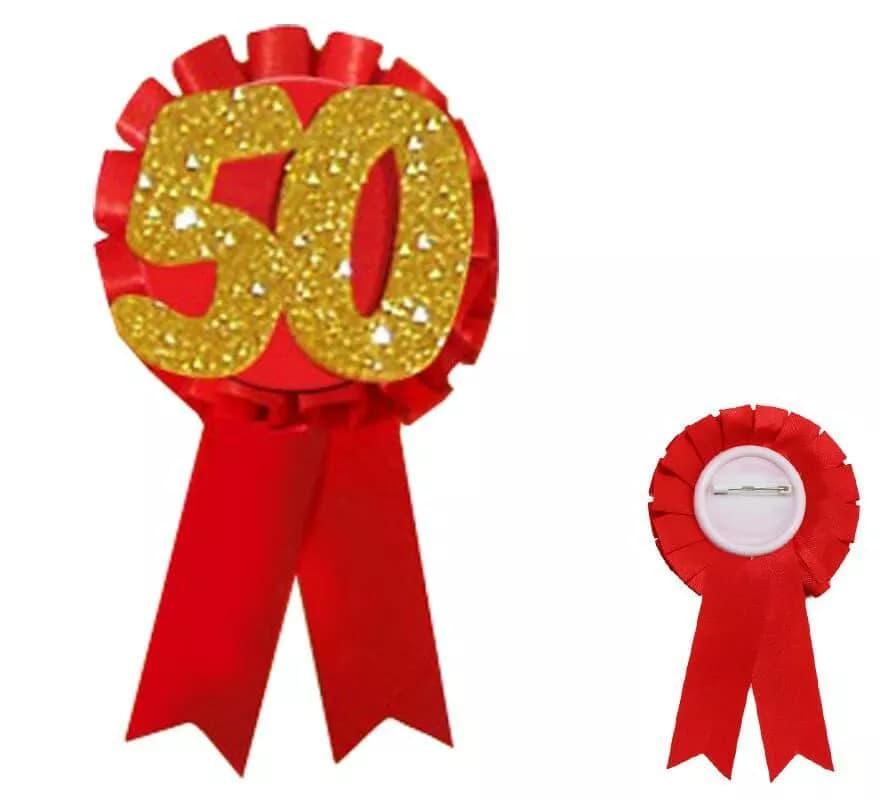 Cocktail vermelho e dourado com 50 cm de brilho de aniversário 15 cm