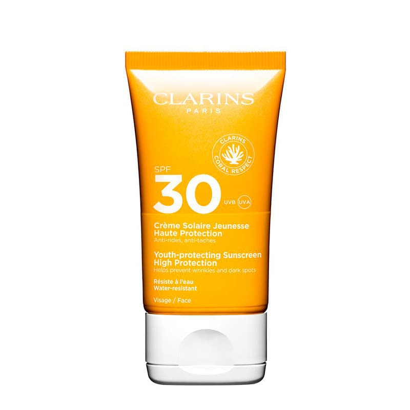 Clarins Cosméticos Faciais Crème Solaire Jeunesse Protetor solar antienvelhecimento com proteção FPS30+