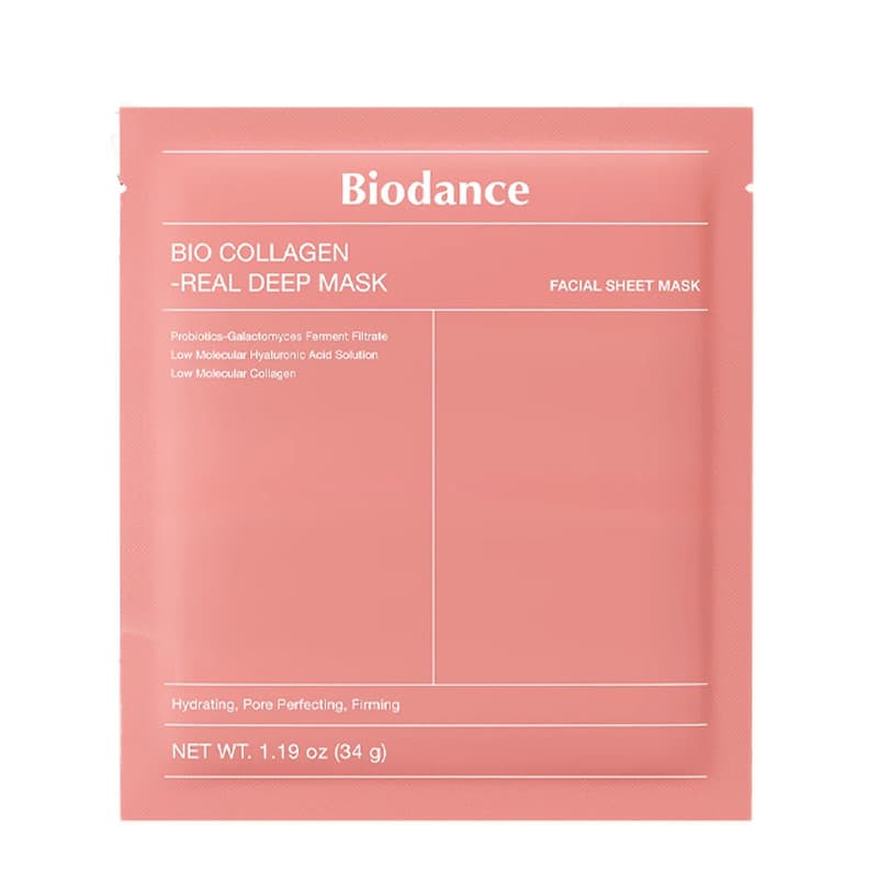 Biodance Cosméticos Faciais Bio Collagen-Real Deep Mask Máscara facial firmadora e iluminadora