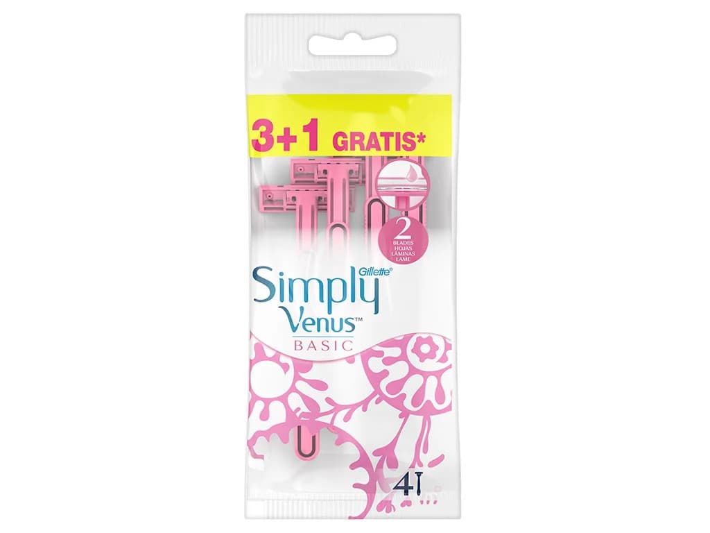 Gillette Simply Venus Basic 4 Lâminas
