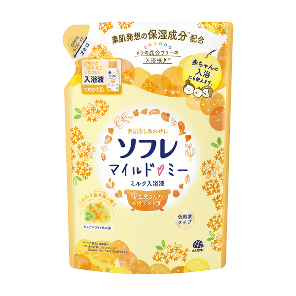 BATHCLIN - Sofre Mild Me Milk Bath Liquid Refill - 600ml - Gentle Osmanthus Scent