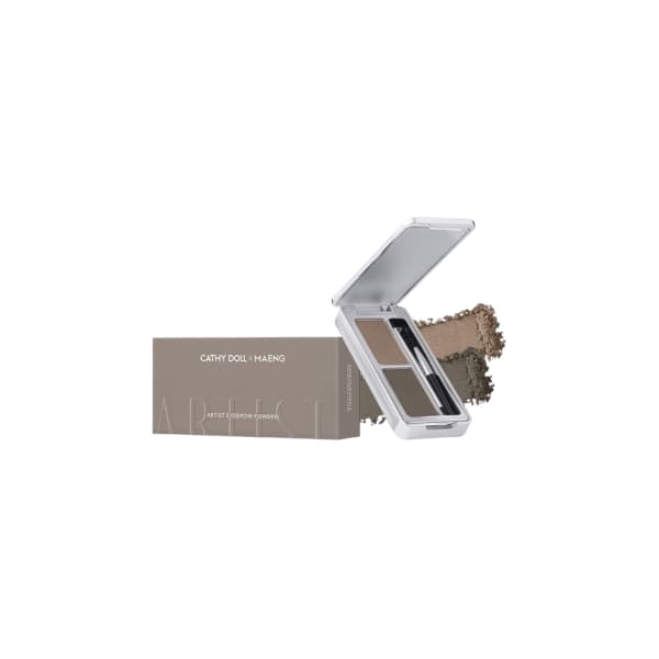 Cathy Doll - Cathy Doll x Maeng Artist Eyebrow Powder - 1.8g+1.8g - 01 Ashley Gray