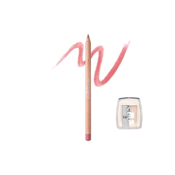 CLIO - Velvet Lip Pencil Set - 1 set (2 items) - 01 Rosy Pink