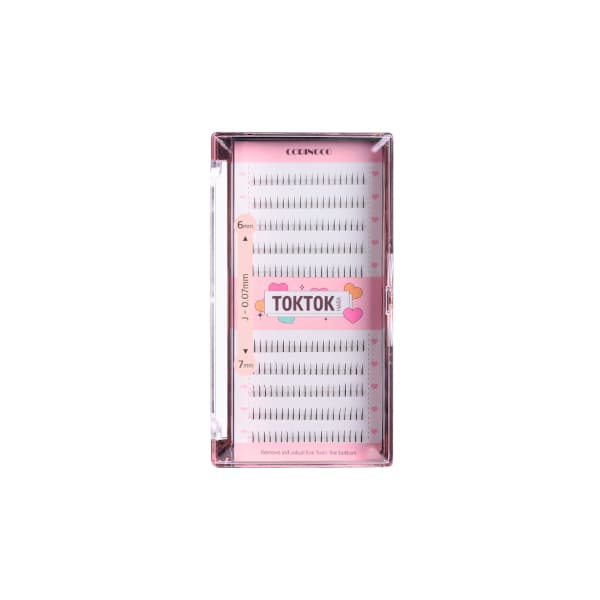 CORINGCO - Toktok-Hara Filter Eyelash (Under Lash) - 200pcs - 6-7mm