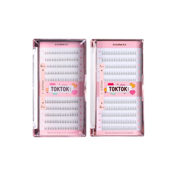 CORINGCO - Toktok-Hara Filter Eyelash (Under Lash) - 200pcs - 7-8mm