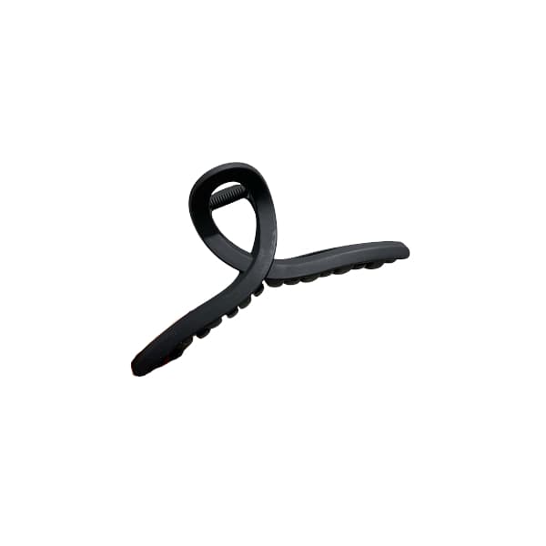 MsBlossom - Plain Cross Hair Claw - 1pc - Black