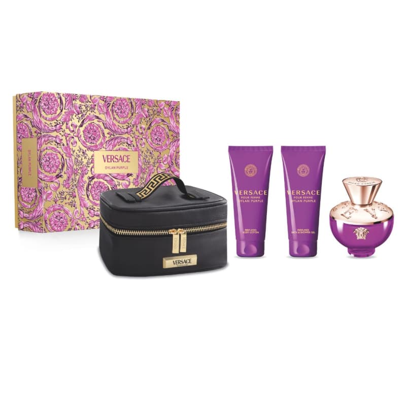 Caixa Dylan Purple Eau De Parfum De Versace 100 Ml