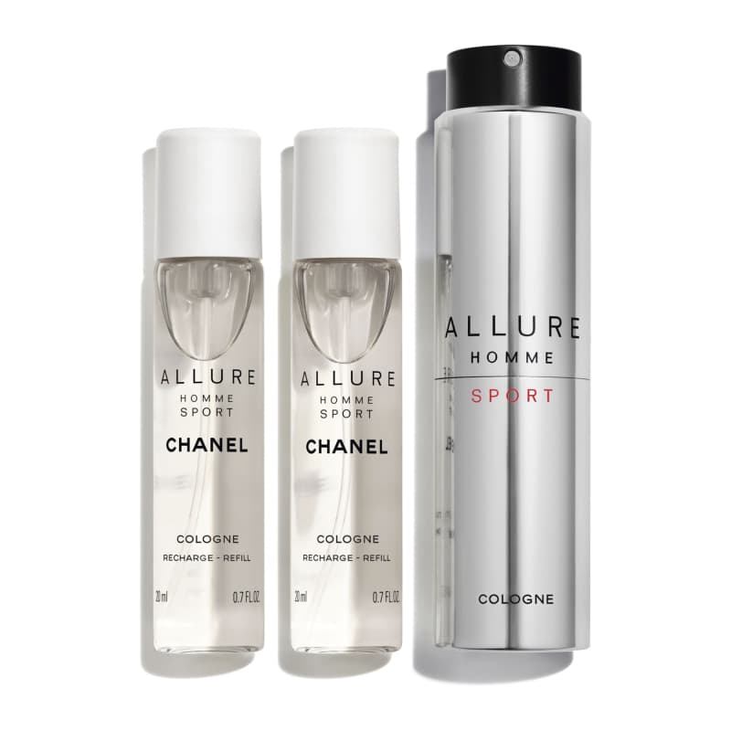 Allure Homme Sport Cologne Spray Recarregável 3x20ml