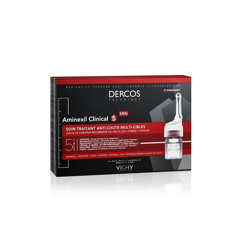Dercos Aminexil Clinical 5 Para Homem, 21 Monodoses