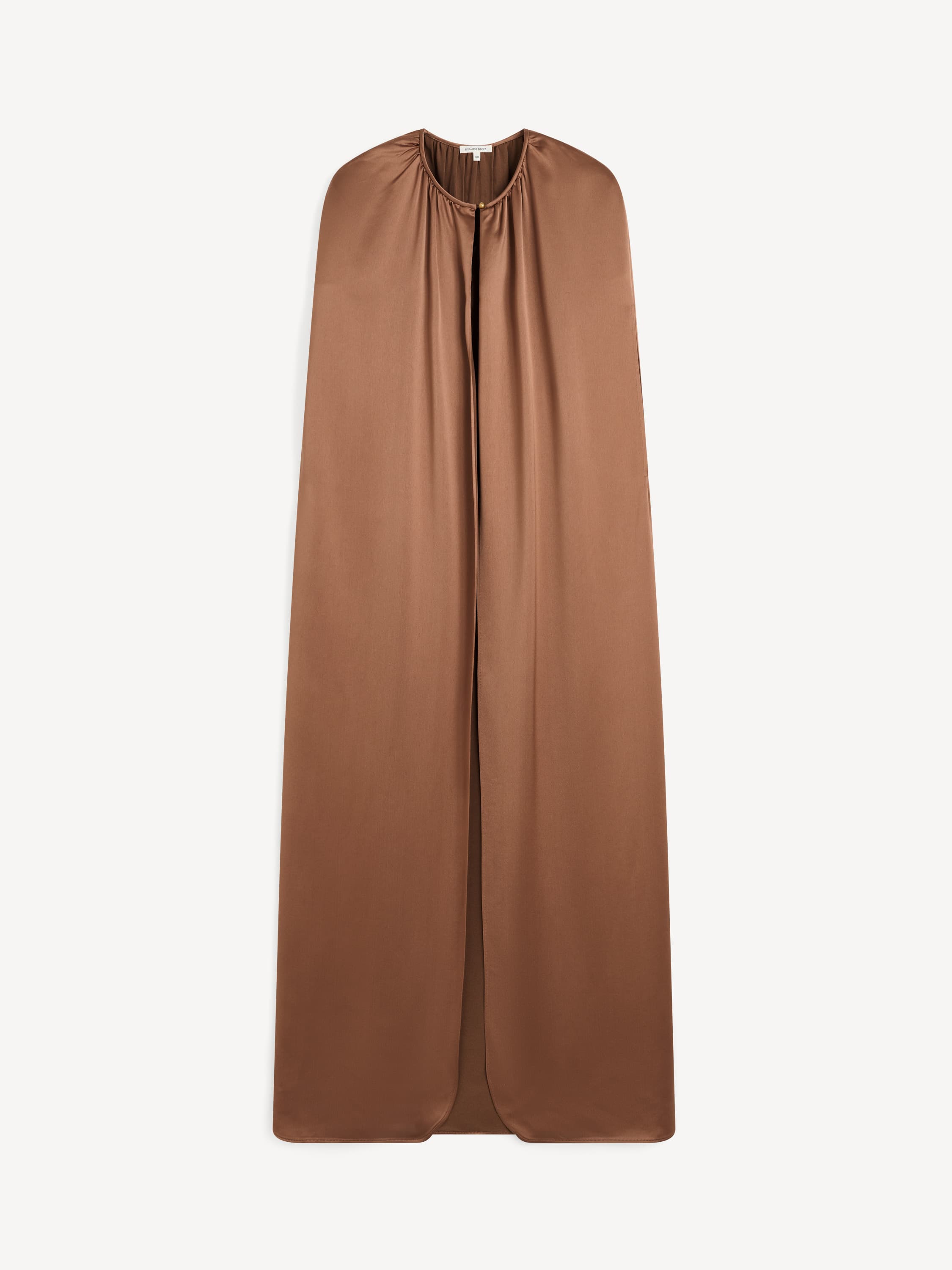 Dallie satin maxi cape