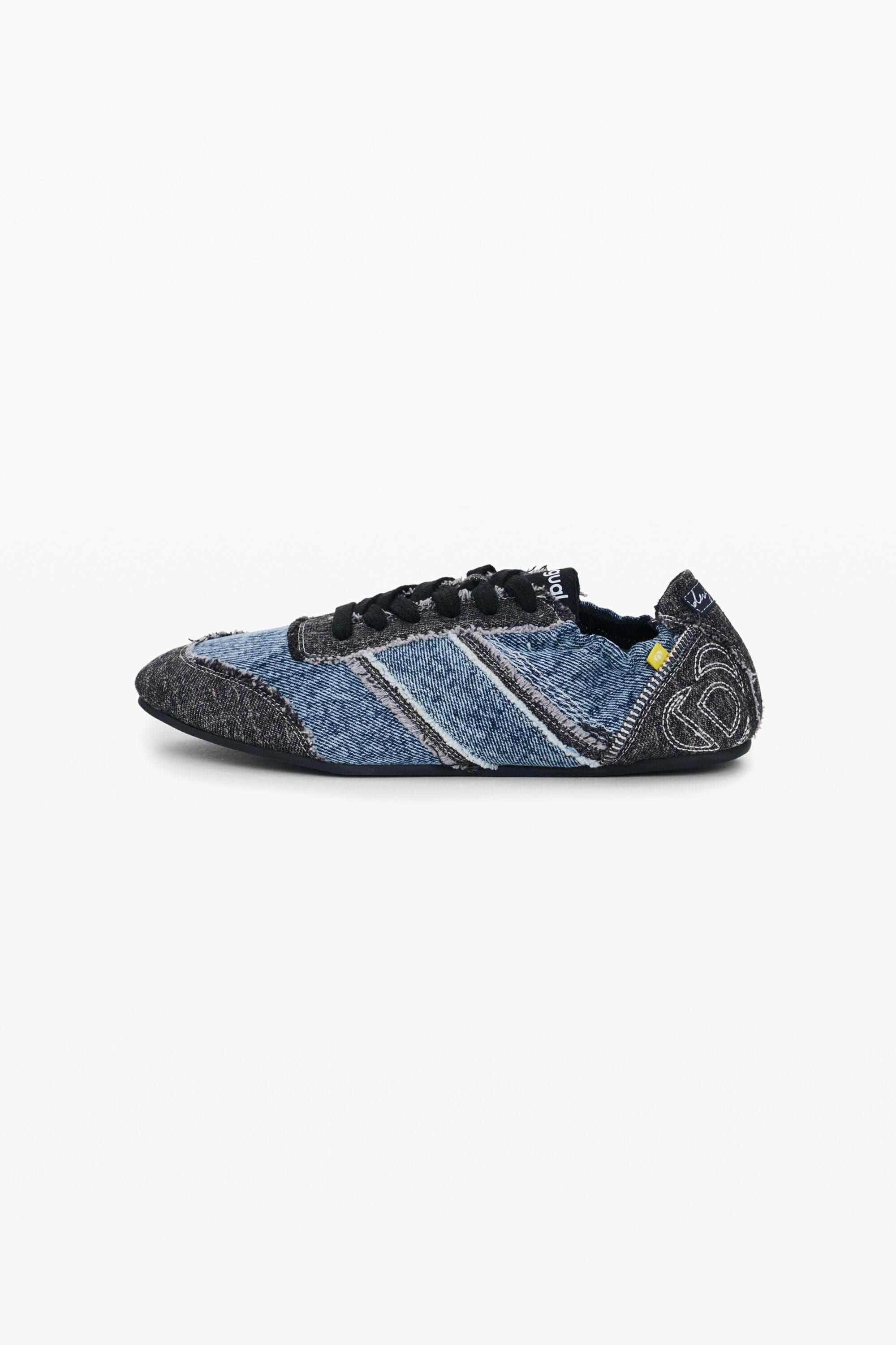 Desigual, Denim sneakers, Women, Cotton, Blue, 39