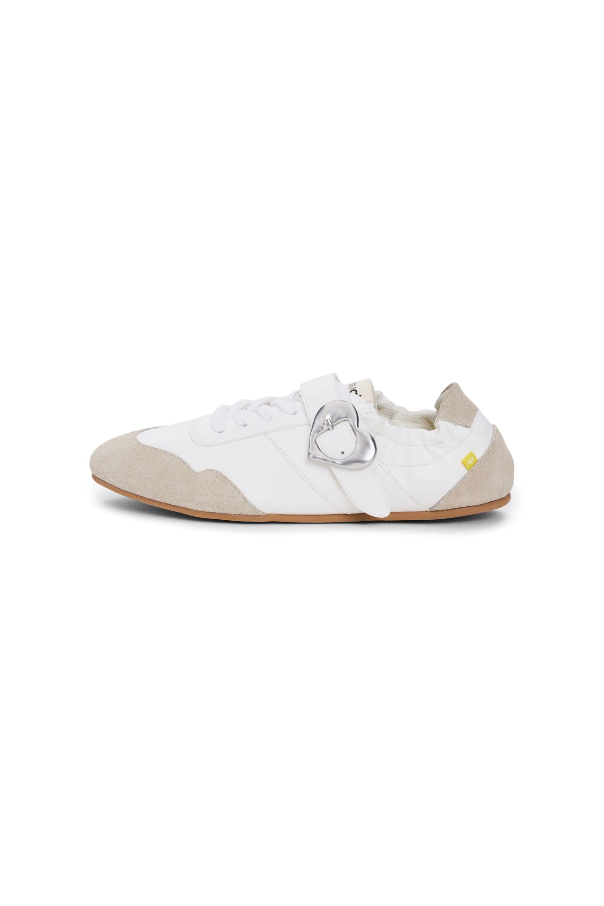 Sapatilha de pele com fivela - WHITE - 37