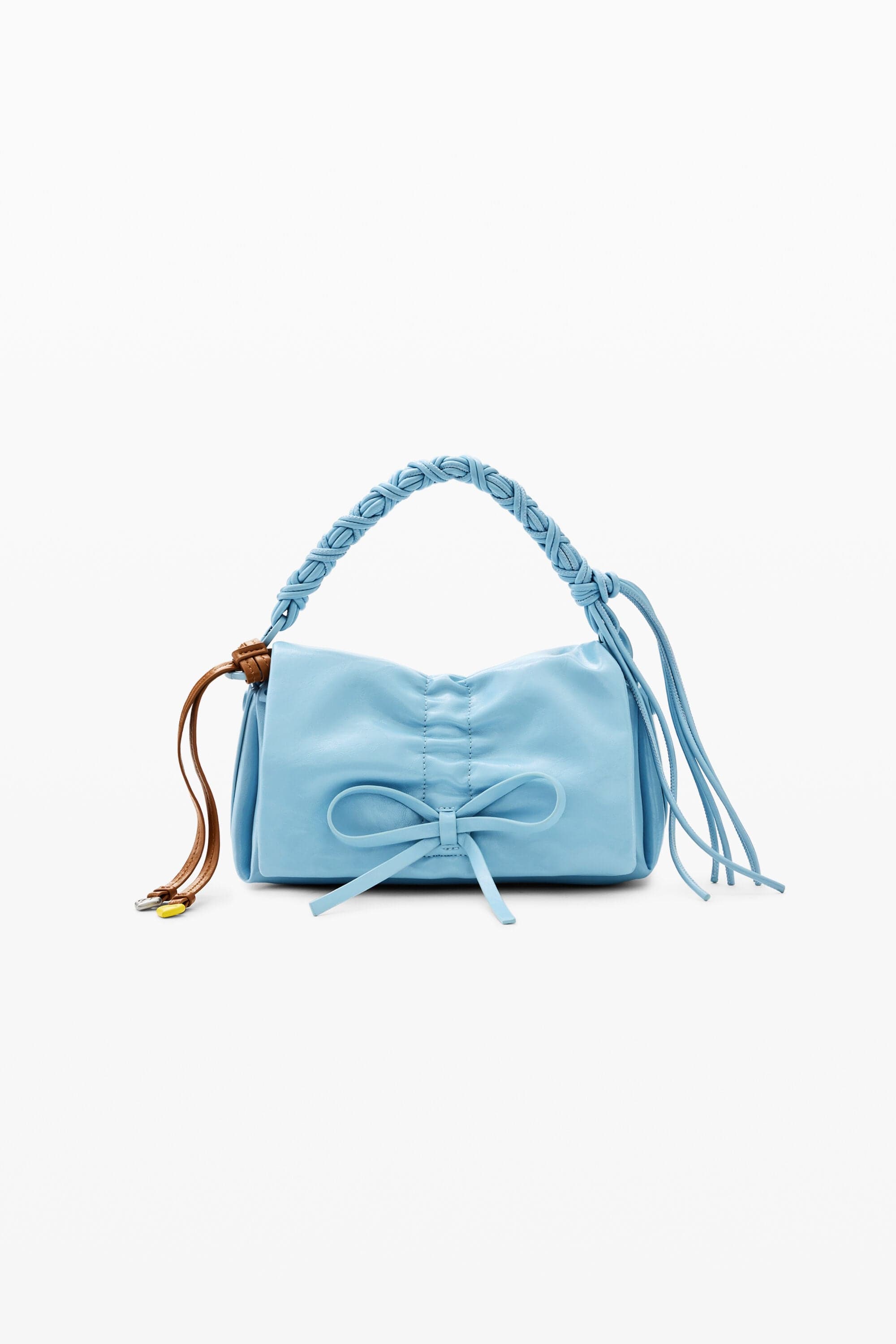 Desigual, Shiny Bow Bag, Women, Polyurethane, Blue, U