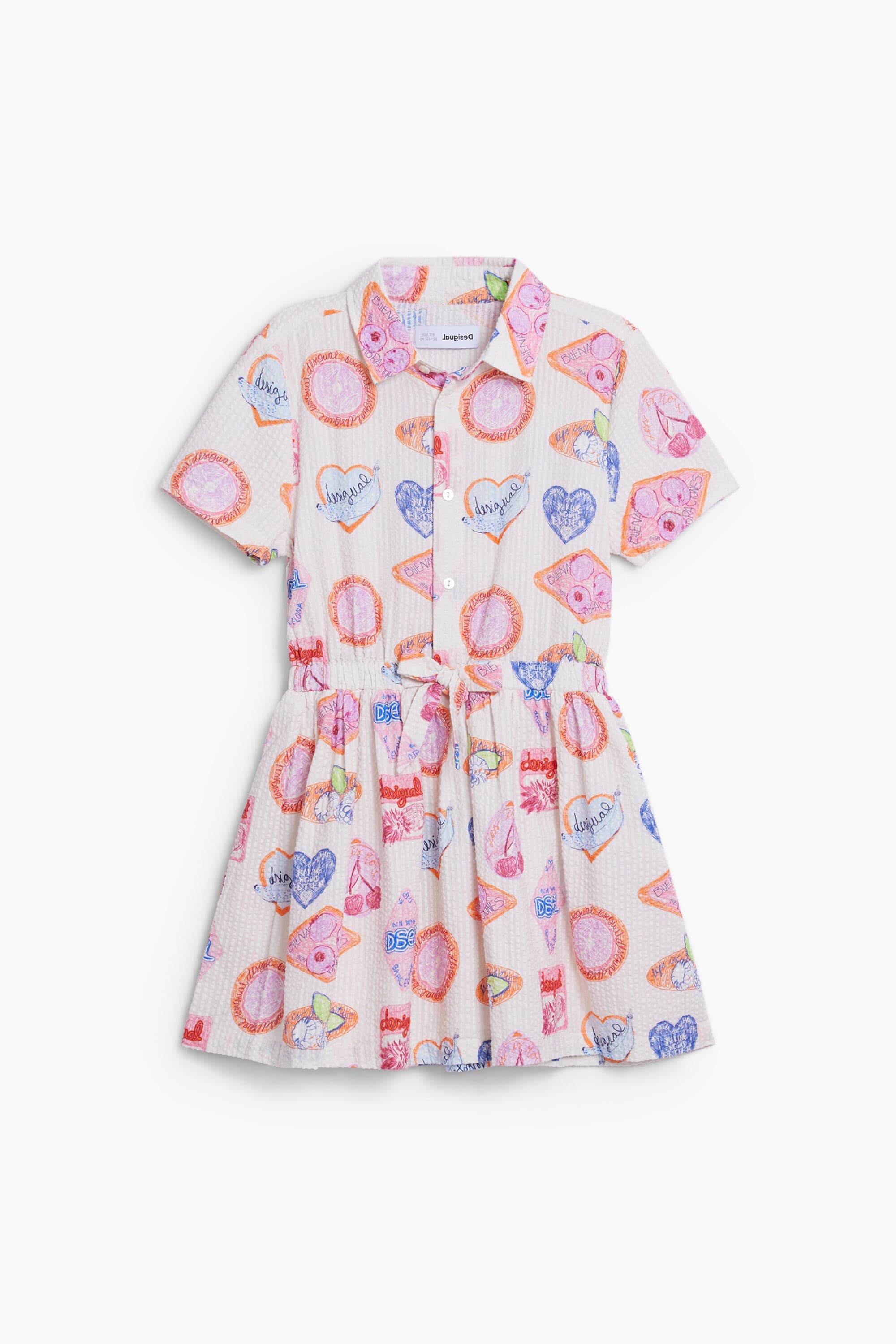 Desigual, Vestido camisola com estampas, AlgodàO, 5/6