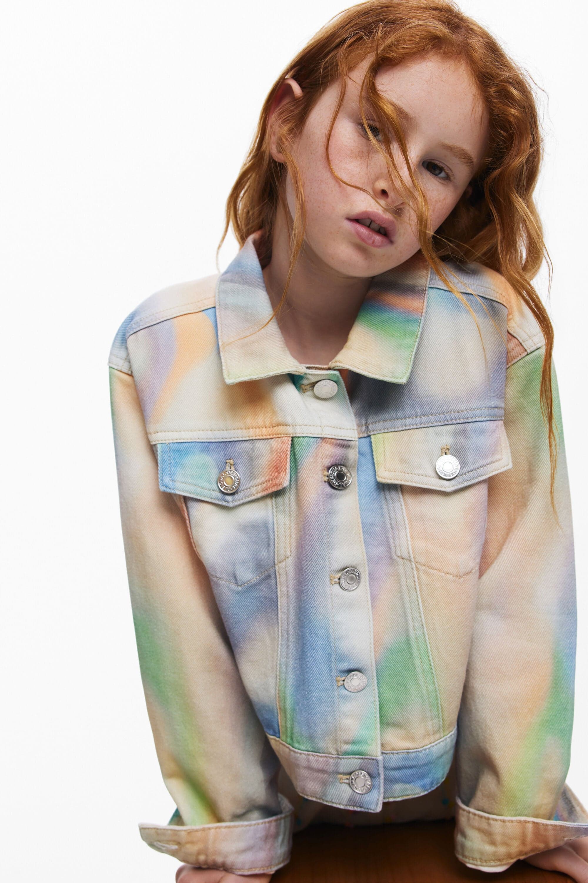 Desigual, Tie-dye denim jacket, Kids, Cotton, 3/4