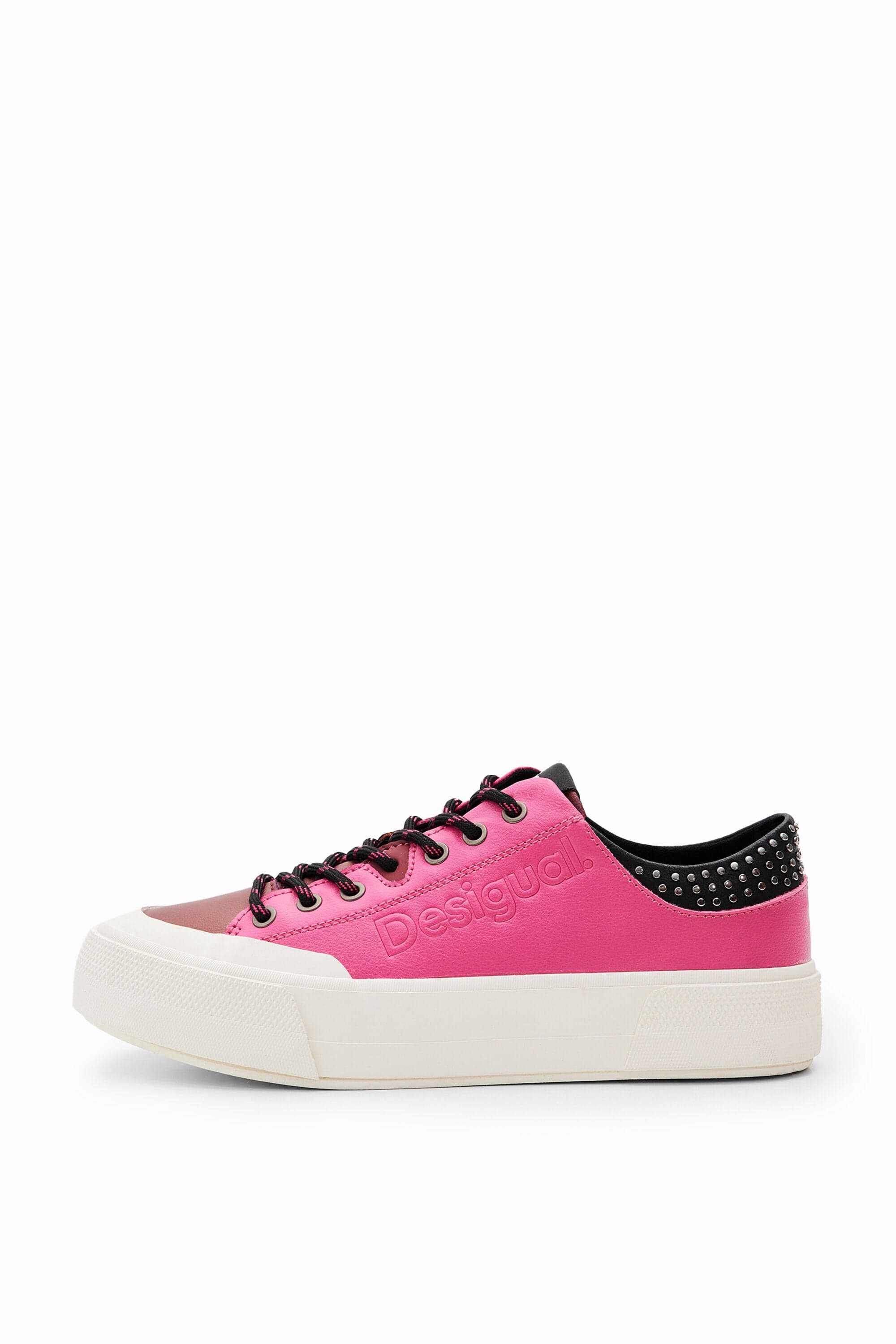 Sneakers plataforma tachas - RED - 37