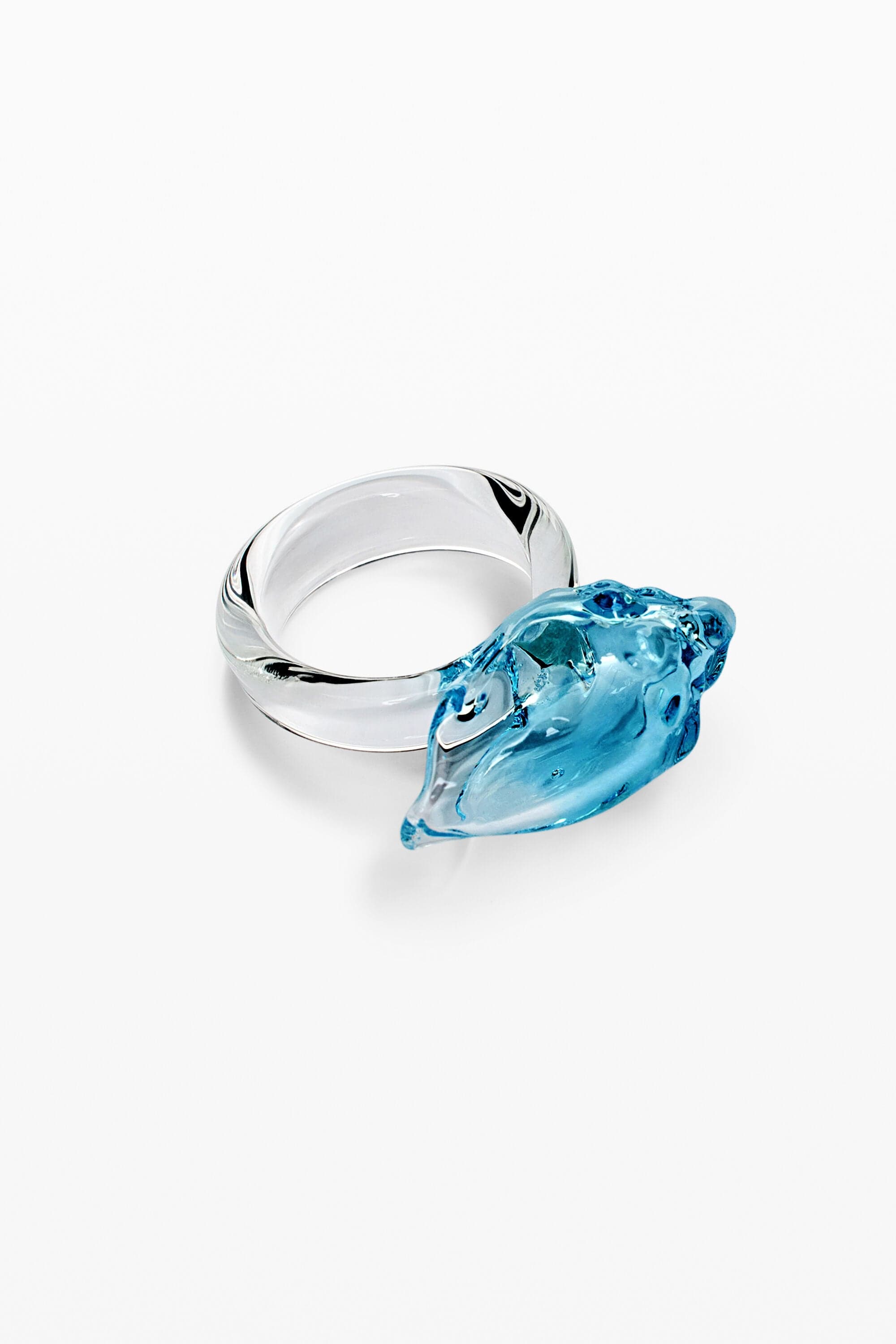 Desigual, Crystal zalio seashell ring, Women, Glass, Black, U