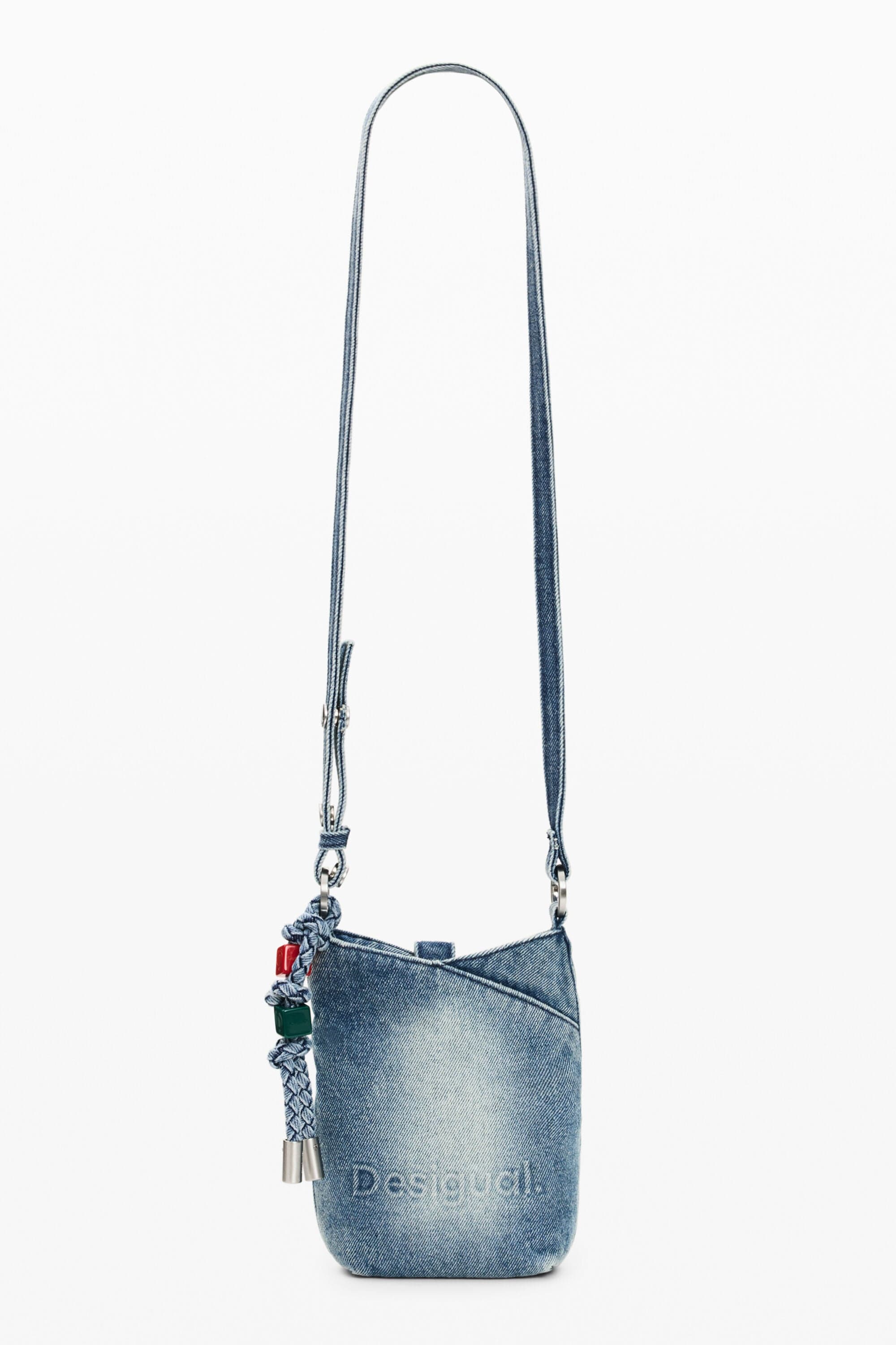 Desigual, porta telemóvel com berloques, Mulher, Azul, U