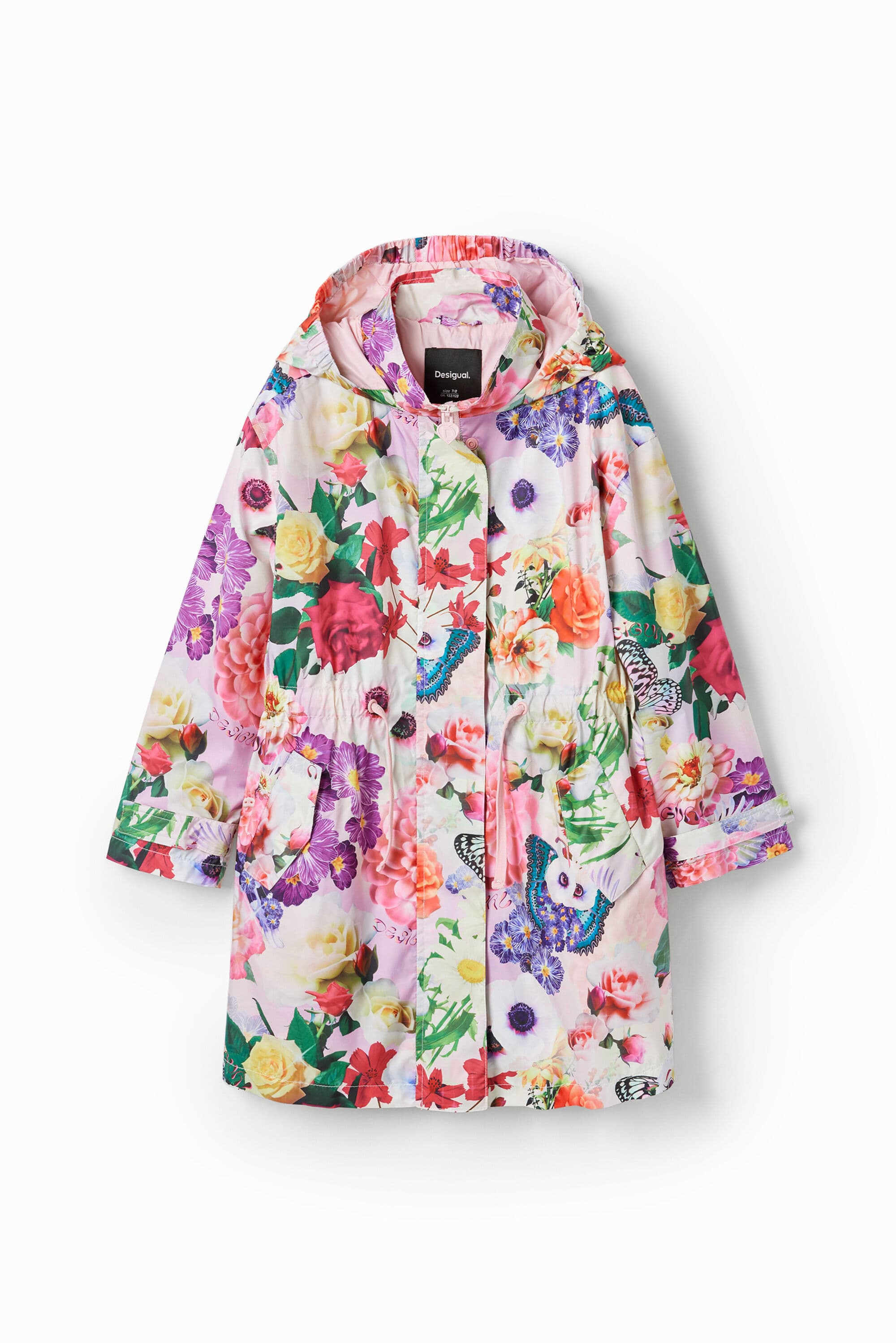 Parka capuz fantasia - MATERIAL FINISHES - 7/8