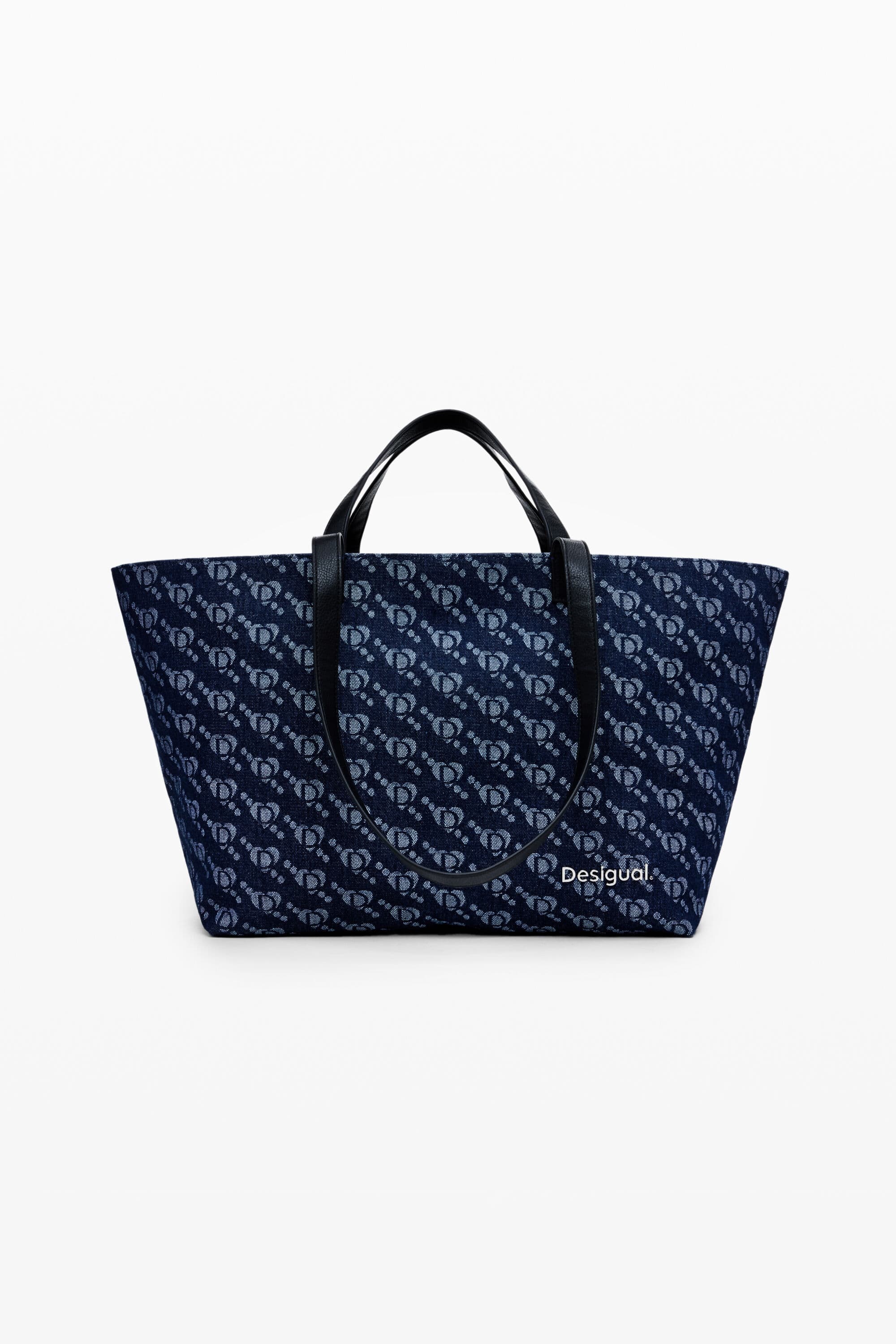 Desigual, Desigual logo shopper bag, Blue, U