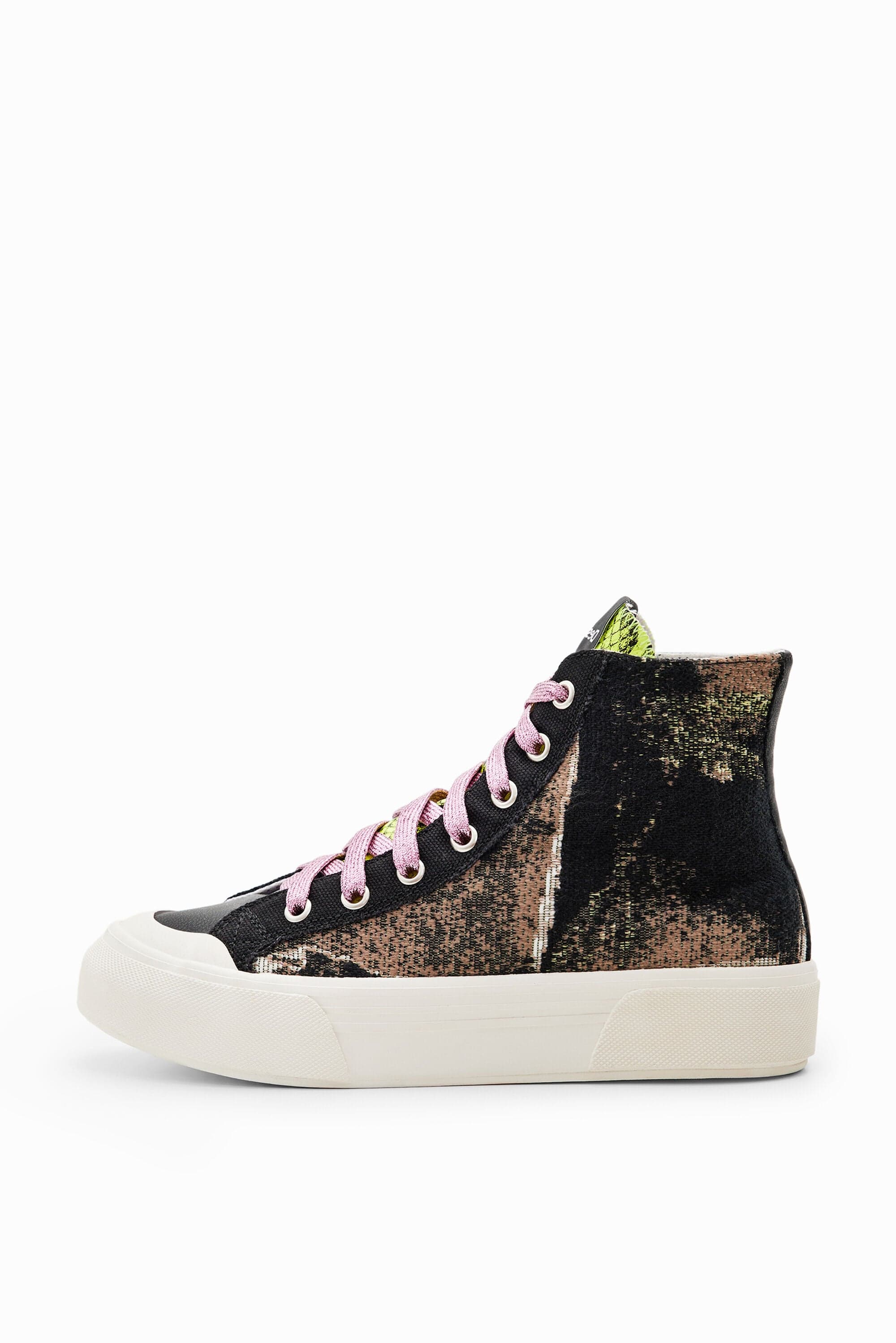 Desigual, High-top patchwork sneakers, 41