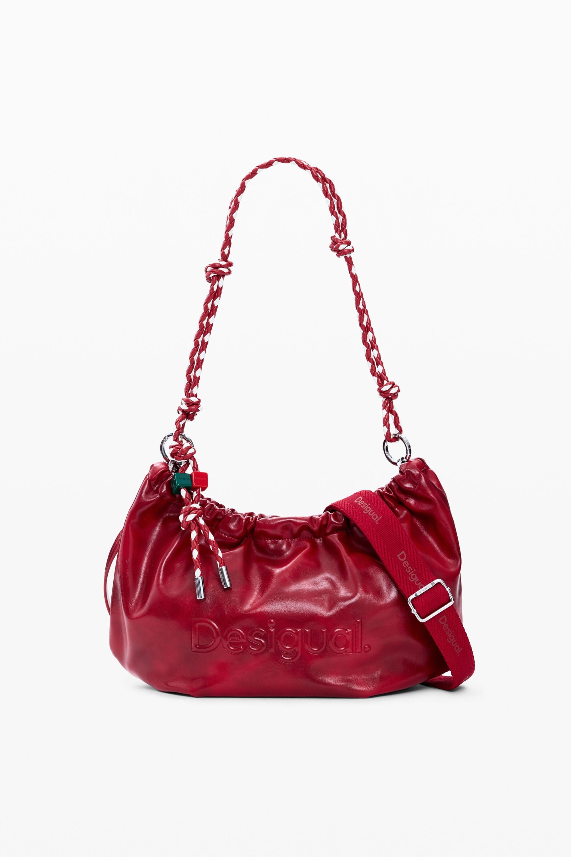 Bolsa média oval logo - RED - U