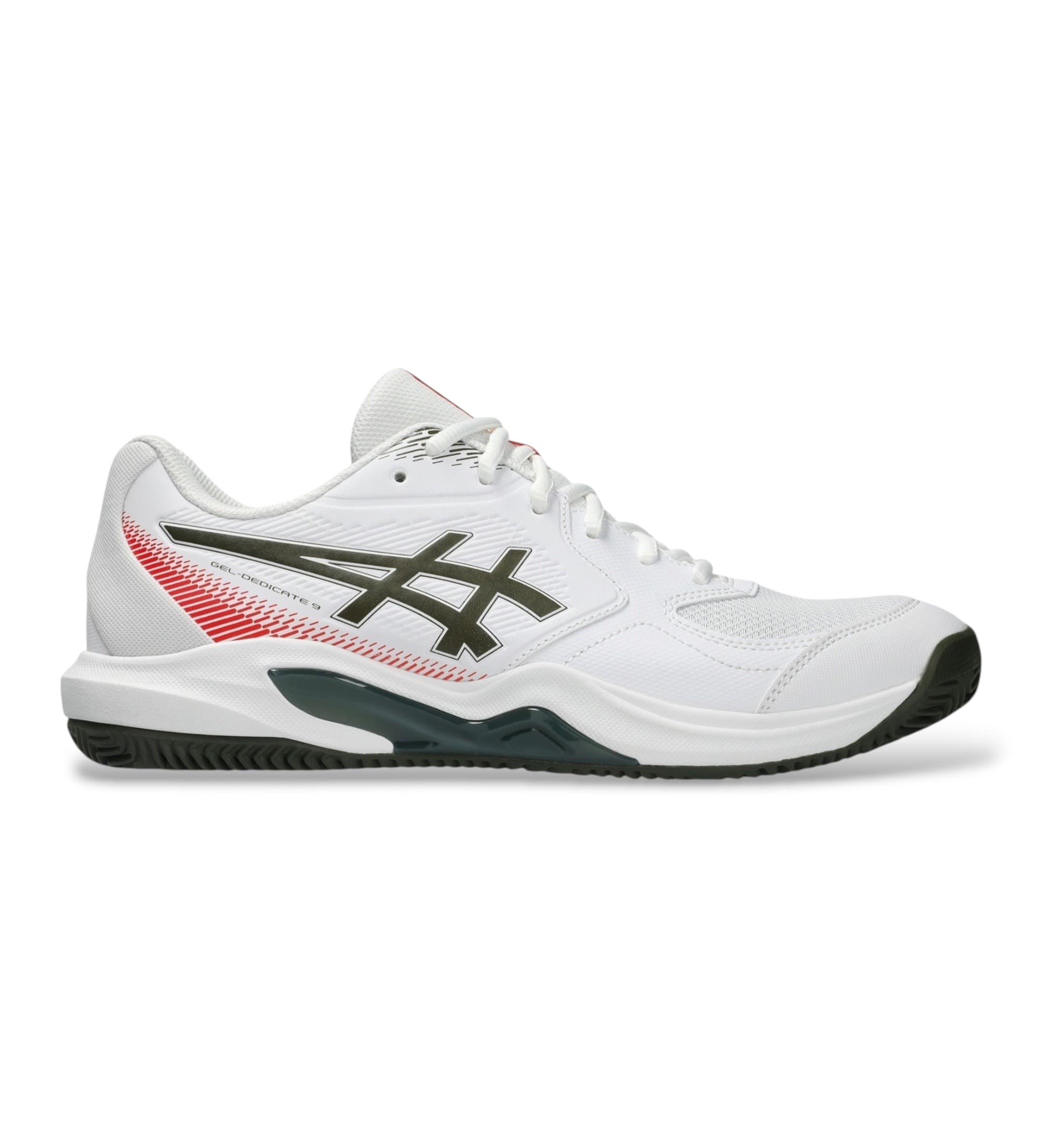 Asics para homem. 1041A547 Tênis GEL-Dedicate 9 Clay branco (41.5), Tecido, Plano, Cordão, Casual, Esportivo