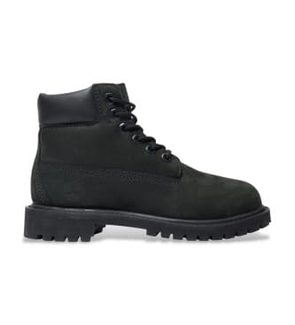 Timberland unisex para criança. TB1127070011 Botas 6 Inch Premium pretas (33), Couro, Preto, Plano, Cordão, Casual, moda infantil