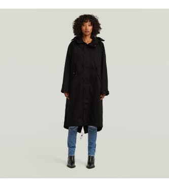 G-Star para mulher. D28236-5126-6484 Parka Rovic preta (XXL), Preto, Casual, Algodão