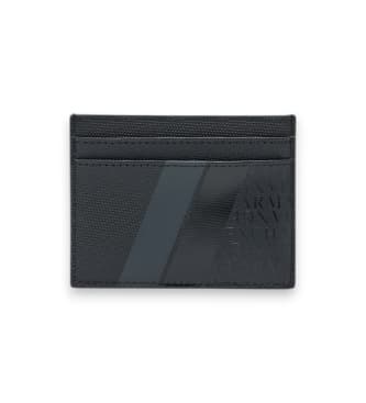 A|X Armani Exchange para homem. XM000169AF11935MC034 Porta-cartões Preto (OSFA), Casual, Clássico, Poliéster