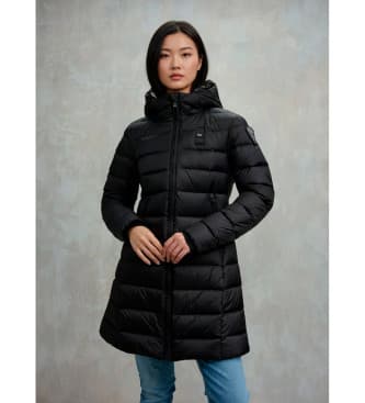 Blauer para mulher. 25WBLDK03102 Agnes casaco comprido preto (M), Casual, Poliamida
