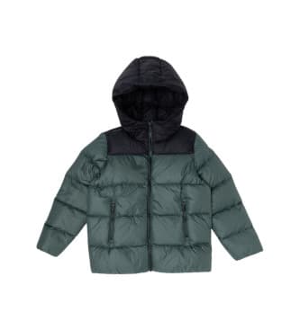 Colmar para mulher/menina. 3408 Casaco bicolor verde com capuz (16años= 176cm), Casual, Poliamida, moda infantil