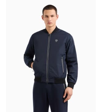 EA7 para homem. 8NPB12_PN7LZ Bombardeiro Premium Shield Nylon em azul marinho (XS), Casual, Esportivo, Multisport, Poliéster