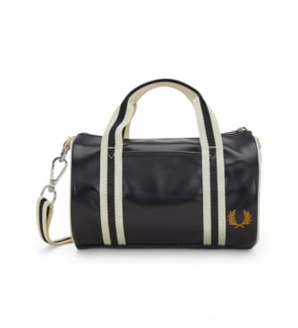 Fred Perry para homem. L9256 Saco de desporto clássico de tamanho mini preto (OSFA), Casual, Poliéster