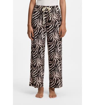 HUGO para mulher. 50556937 Calças de pijama com estampado animal (XL), Homewear, Animal print, Modal